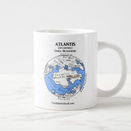 Karte von Atlantis - Beide Hemisphären - Jumbo-Tas Jumbo-Tasse