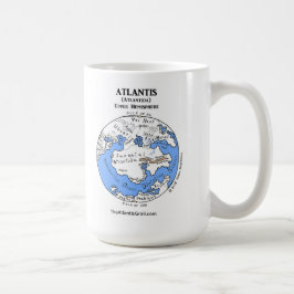 Karte von Atlantis - Beide Hemisphären - Klassisch Kaffeetasse