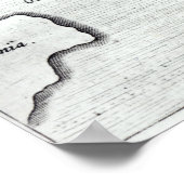 Karte von Atlantis, von "Mundus Subterraneus" Poster (Ecke)