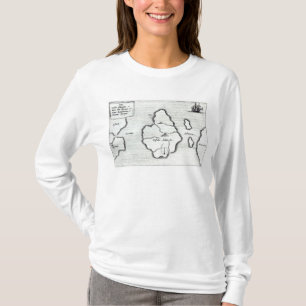 Karte von Atlantis, von 'Mundus Subterraneus T-Shirt