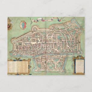 Karte von Augsburg, von 'Civitates Orbis Terrarum'