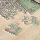 Karte von Augsburg, von "Civitates Orbis Terrarum" Puzzle (Seite)