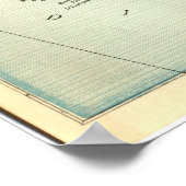 Karte von Australien 1911 Poster (Ecke)