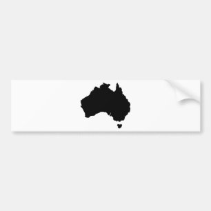 Karte von Australien Autoaufkleber