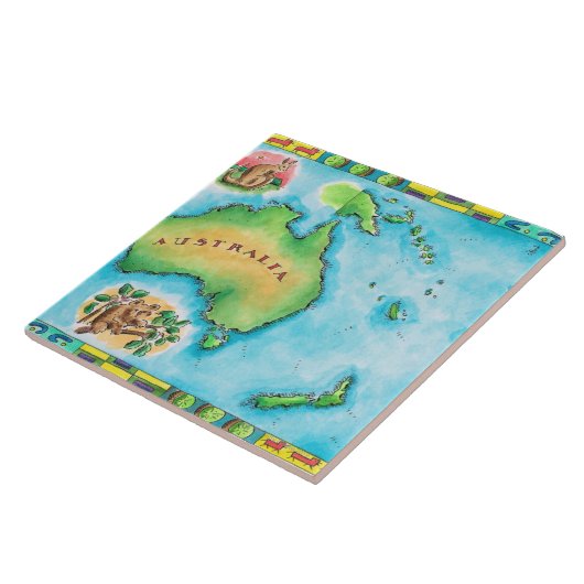 Karte von Australien Fliese (Seite)