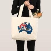 Karte von Australien Jumbo Stoffbeutel (Vorderseite (Produkt))