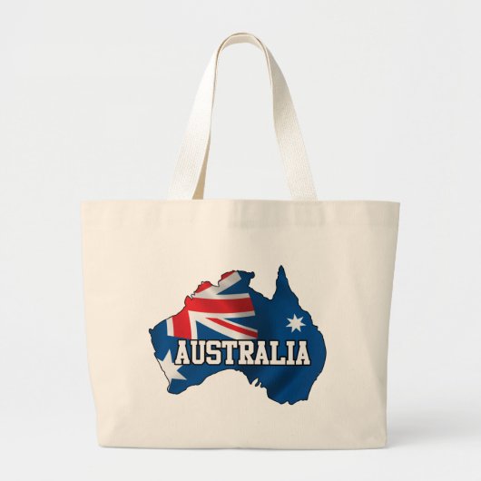 Karte von Australien Jumbo Stoffbeutel (Vorne)