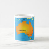 Karte von Australien Kaffeetasse (Mittel)