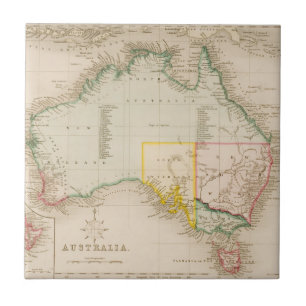 Karte von Australien & Neuseeland Fliese