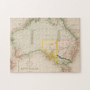 Karte von Australien & Neuseeland Puzzle