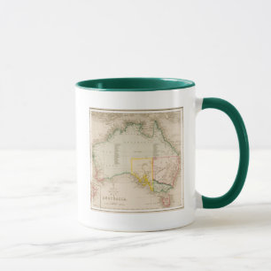 Karte von Australien & Neuseeland Tasse