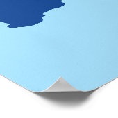 Karte von Australien Poster (Ecke)