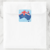 Karte von Australien Stickers (Tasche)