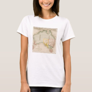 Karte von Australien u. von Neuseeland T-Shirt