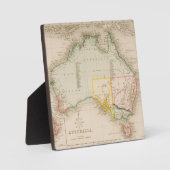 Karte von Australien und Neuseeland Fotoplatte (Vorderseite)