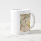 Karte von Australien und Neuseeland Jumbo-Tasse (Vorderseite Rechts)