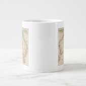 Karte von Australien und Neuseeland Jumbo-Tasse (Vorderseite)