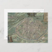 Karte von Avignon, von "Civitates Orbis Terrarum" (Vorne/Hinten)