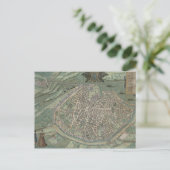 Karte von Avignon, von "Civitates Orbis Terrarum"  (Stehend Vorderseite)