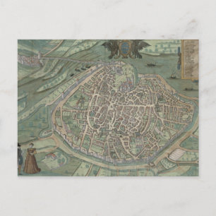 Karte von Avignon, von "Civitates Orbis Terrarum" 