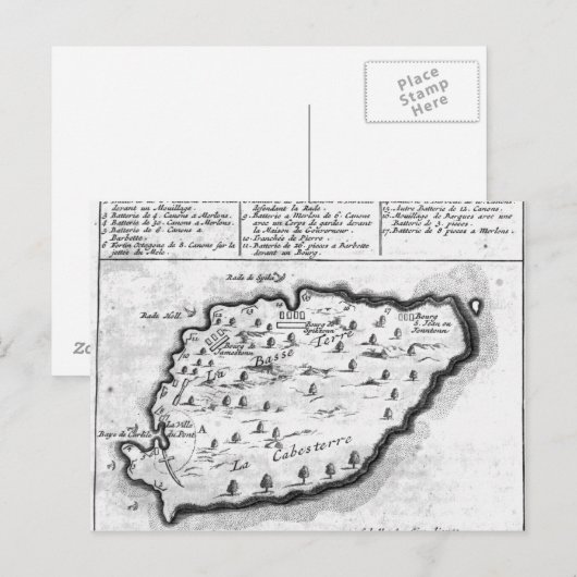 Karte von Barbados (Vorne/Hinten)