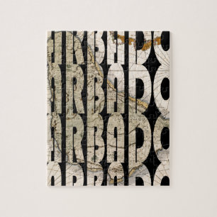 Karte von Barbados 1758 Puzzle