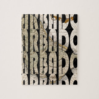 Karte von Barbados 1758 Puzzle