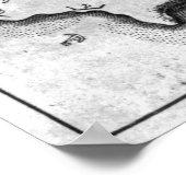 Karte von Barbados Poster (Ecke)