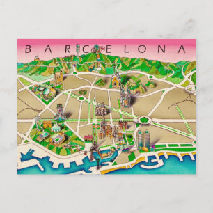Karte von Barcelona Spanien