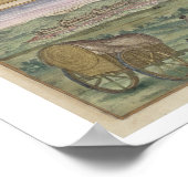 Karte von Barcelona, von 'Civitates Orbis Terrarum Poster (Ecke)