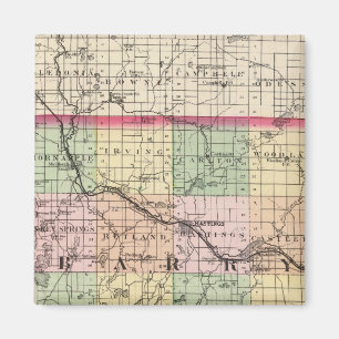 Karte von Barry Landkreis, Michigan Magnet