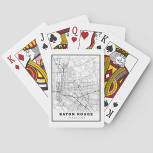 Karte von Baton Rouge Spielkarten