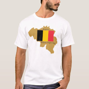Karte von Belgien-Shirt T-Shirt