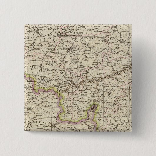 Karte von Belgien und Luxemburg Button (Vorderseite)