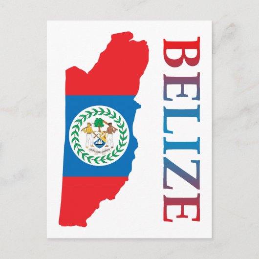 Karte von Belize (Vorderseite)