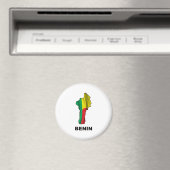 Karte von Benin Magnet (In Situ (Geschirrspüler))