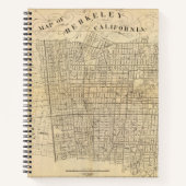 Karte von Berkeley, Kalifornien Notizblock (Vorderseite)