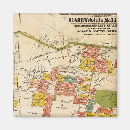 Karte von Berkeley Magnet (Vorne)