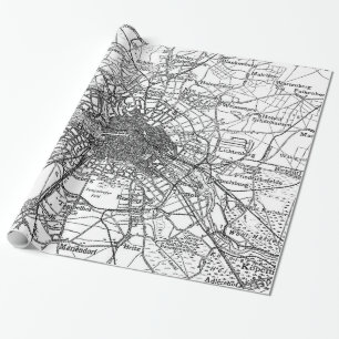 Karte von Berlin und Umgebung (1911) Geschenkpapier