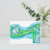 Karte von Bermuda (Stehend Vorderseite)