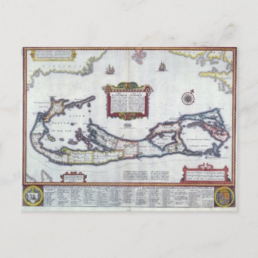 Karte von Bermuda (Vorderseite)