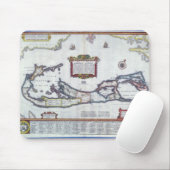 Karte von Bermuda Mousepad (Mit Mouse)