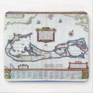 Karte von Bermuda Mousepad