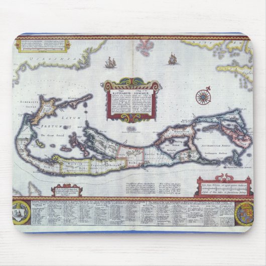 Karte von Bermuda Mousepad (Vorne)
