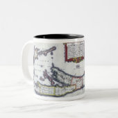Karte von Bermuda Zweifarbige Tasse (Vorderseite Links)