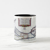 Karte von Bermuda Zweifarbige Tasse (Mittel)