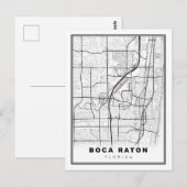 Karte von Boca Raton (Vorne/Hinten)