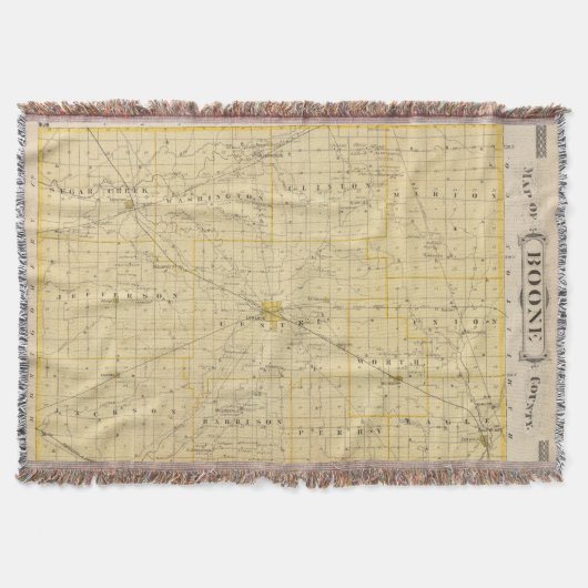 Karte von Boone County Decke (Vorderseite)