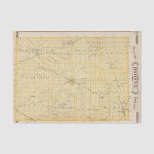 Karte von Boone County Seidenpapier