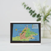 Karte von Borneo, Malaysia (Stehend Vorderseite)